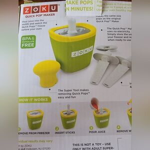 Zoku Quick pop maker new open box